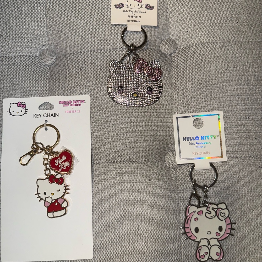 Forever 21 Hello Kitty Rhinestone Keychain